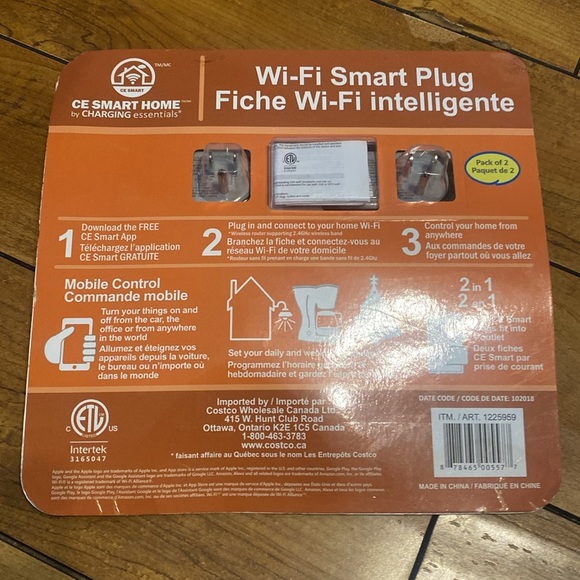 GE Smart Home Wi-Fi Smart Plug Pack - Picture 2 of 2